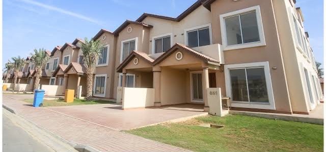 A row of villas in Bahria Town Karachi